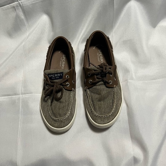 Sperry kids Canvas Boat Shoes size 3M - Picture 2 of 9